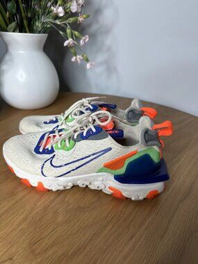 Nike NSW React Vision Pale Ivory Concord Sneakers Women's 8.5